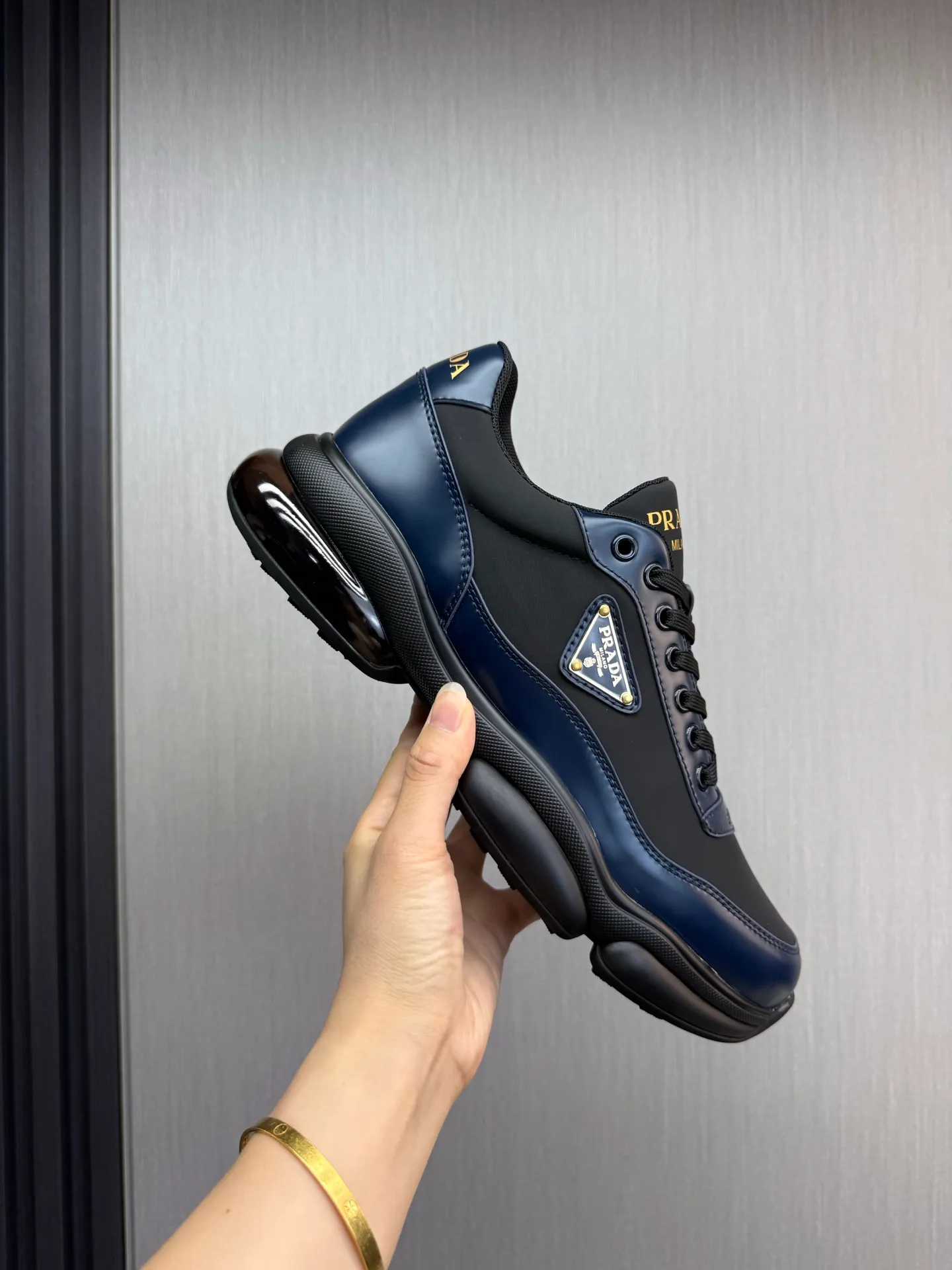 Men's shoes 💰660💰 [PRADA] Men's shoes are popular in the counter, official website is synchronized, 1 high-quality shipment ✔️Original cowhide upper + cowhide lining, 1🆚1 replica, original sole, 38-45 (45 customized, non-refundable)